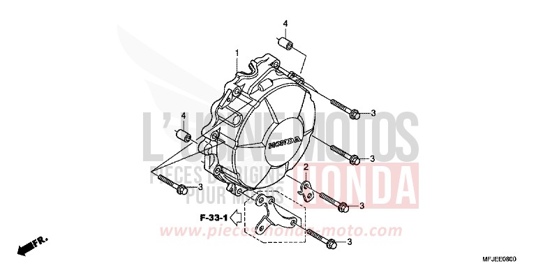 GENERATORABDECKUNG von CBR600RR ABS GRAPHITE BLACK (NHB01) von 2012